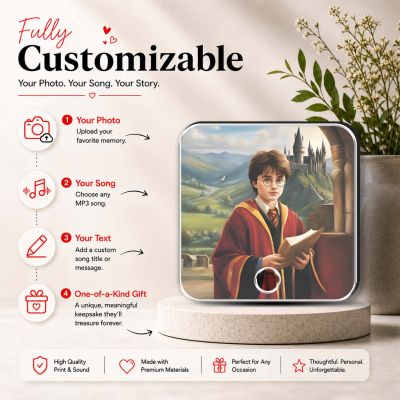 Musical Fridge Magnet Harry Porter Theme Return Gift for Kids Birthday Gift for Harry Porter Fans Fantasy Fan Gift for Boys & Girls, Birthday Gift